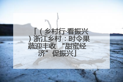 （乡村行·看振兴）浙江乡村：时令果蔬迎丰收 “甜蜜经济”促振兴