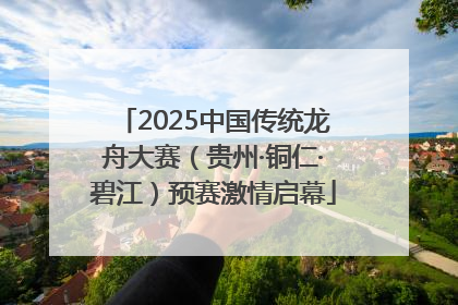 2025中国传统龙舟大赛（贵州·铜仁·碧江）预赛激情启幕