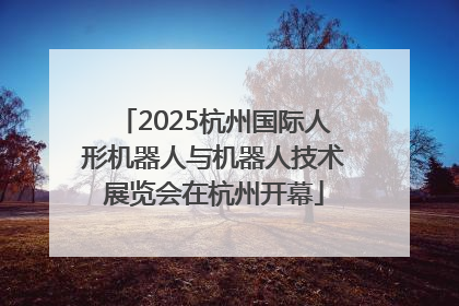 2025杭州国际人形机器人与机器人技术展览会在杭州开幕