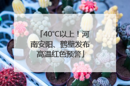 40℃以上！河南安阳、鹤壁发布高温红色预警